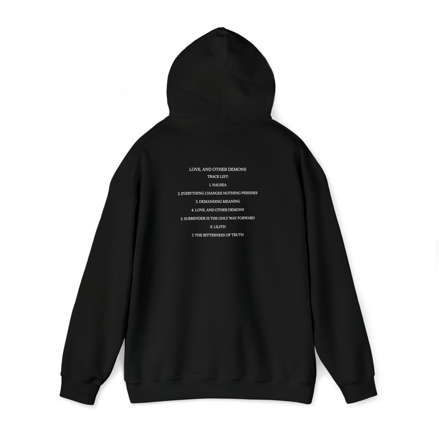 "LOVE, AND OTHER DEMONS" Unisex Heavy Blend™ Hooded Sweatshirt