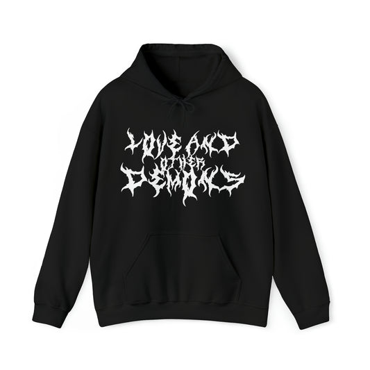 "LOVE, AND OTHER DEMONS" Unisex Heavy Blend™ Hooded Sweatshirt